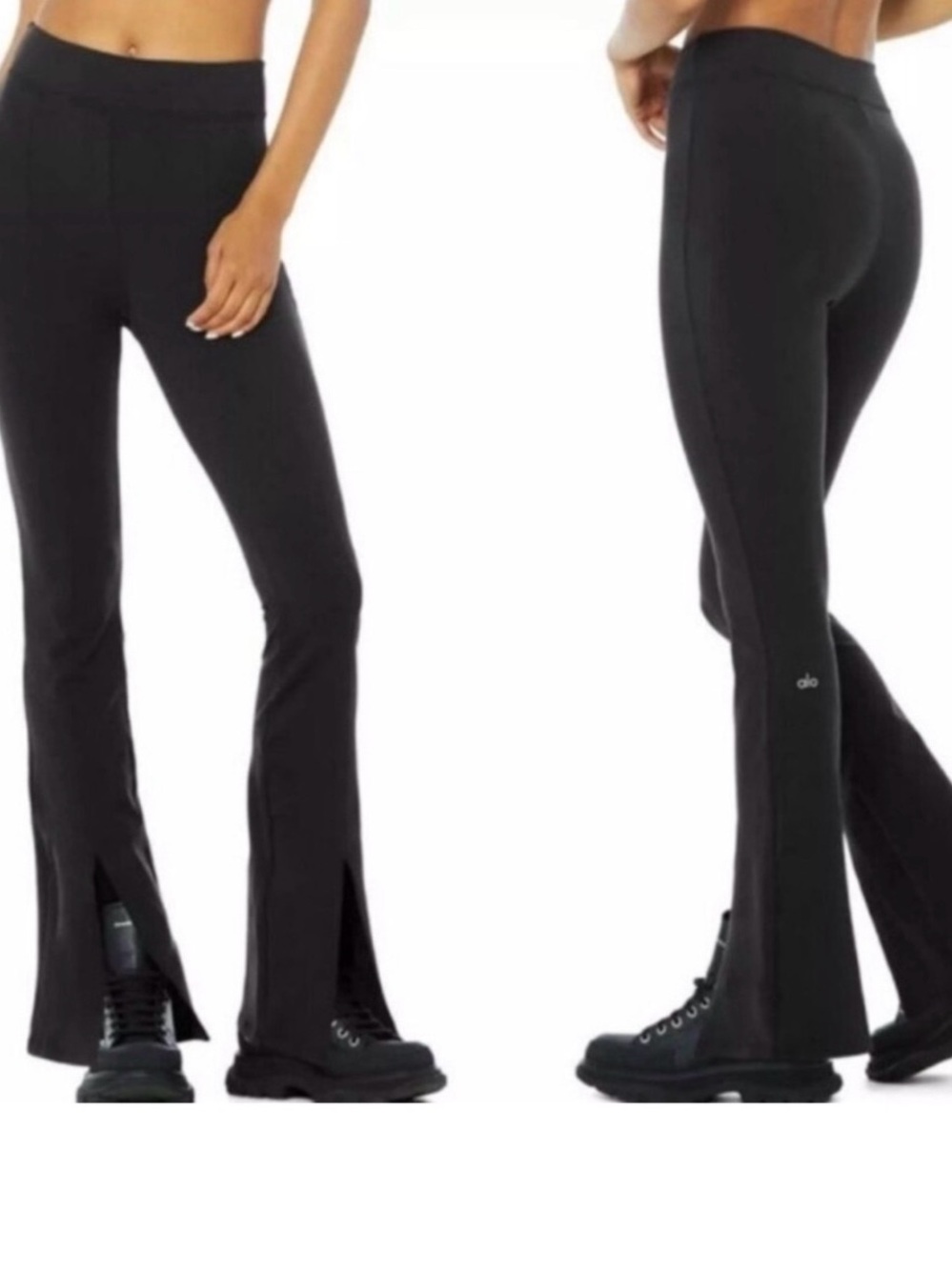 ALO Yoga Black 7/8 Flare Pants